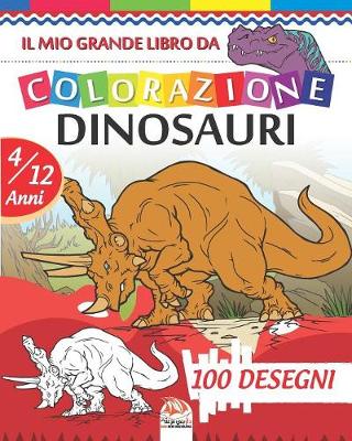 Book cover for Il mio grande libro da colorazione dinosauri