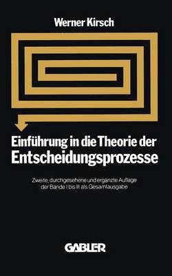 Book cover for Einführung in die Theorie der Entscheidungsprozesse