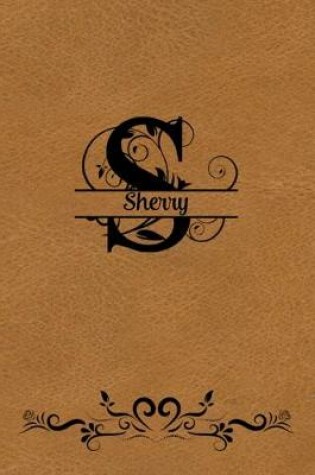 Cover of Split Letter Personalized Name Journal - Sherry