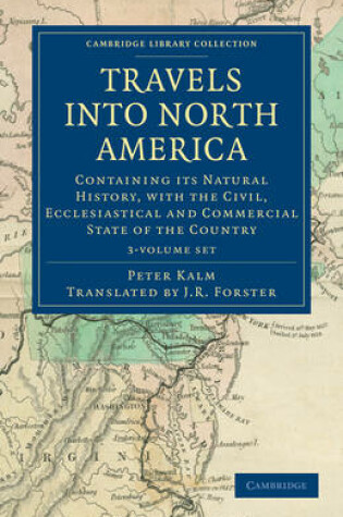 Cover of Travels into North America 3 Volume Set