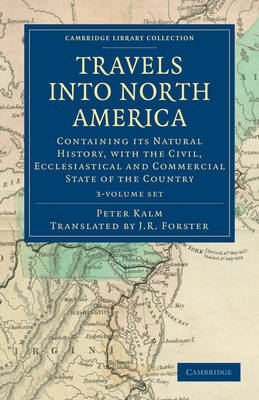 Cover of Travels into North America 3 Volume Set