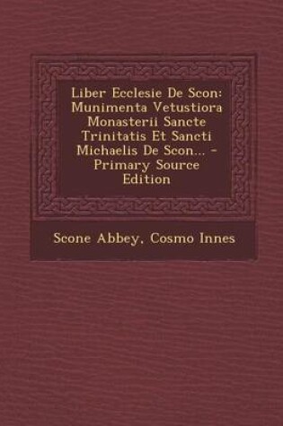 Cover of Liber Ecclesie de Scon
