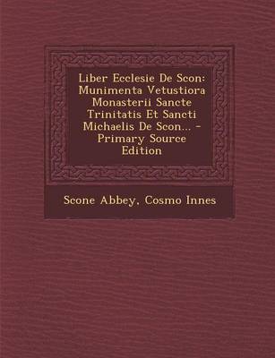 Book cover for Liber Ecclesie de Scon