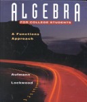 Book cover for Algebra for College Students