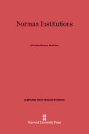 Book cover for Norman Institutions