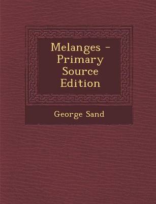 Book cover for Melanges