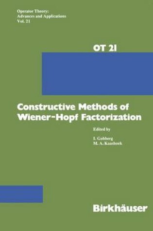 Cover of Constructive Methods of Wiener-Hopf Factorization