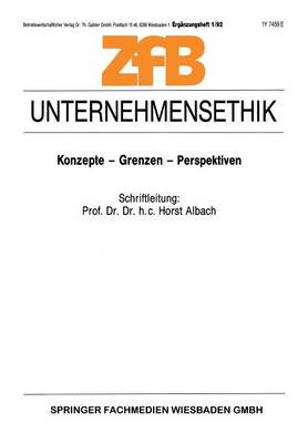 Book cover for Unternehmensethik