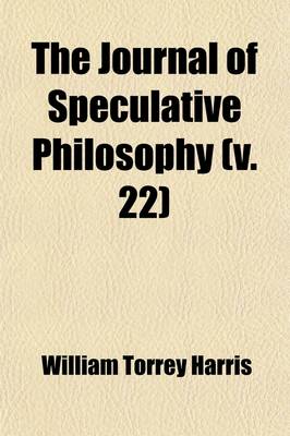 Book cover for The Journal of Speculative Philosophy (Volume 22)