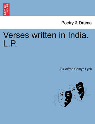 Book cover for Verses Written in India. L.P.