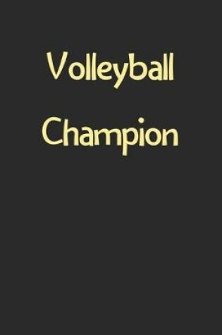 Cover of Volleyball Champion