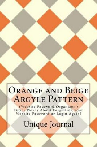 Cover of Orange and Beige Argyle Pattern