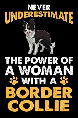 Book cover for Never Underestimate The Power Of A Woman With A Border Collie