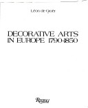 Book cover for Decorative Arts in Europe