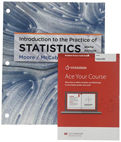 Book cover for Loose-Leaf Version for the Introduction to the Practice of Statistics 9e & Webassign Homework and E-Book (Life of Edition Access)