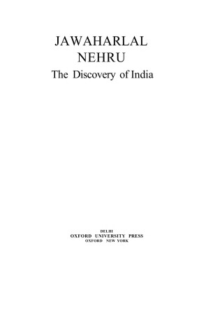 Cover of The Discovery of India