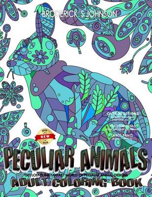 Book cover for Peculiar Animals Adult Coloring Book