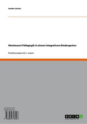 Book cover for Montessori-Padagogik in Einem Integrativen Kindergarten