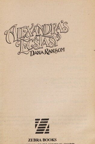 Cover of Alexander's Ecstasy