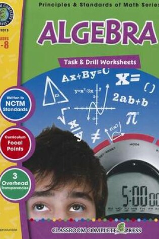 Cover of Algebra: Task & Drill Sheets, Grades 6-8