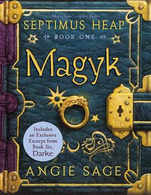 Book cover for Septimus Heap, Book One: Magyk with Bonus Material
