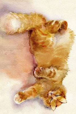 Book cover for A Watercolor Painting of an Orange Tabby Cat