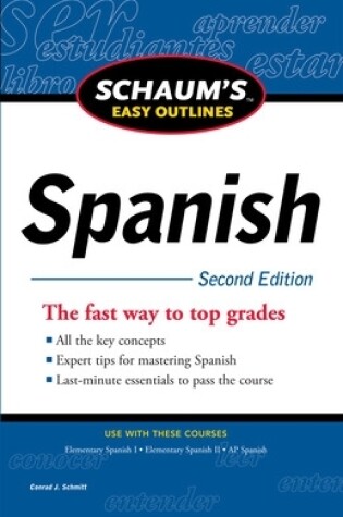 Cover of Schaum's Easy Outline of Spanish, Second Edition