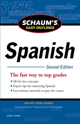 Book cover for Schaum's Easy Outline of Spanish, Second Edition