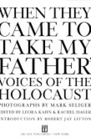 Cover of When They Came to Take My Father