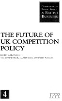 Book cover for The Future of U.K. Competition Policy