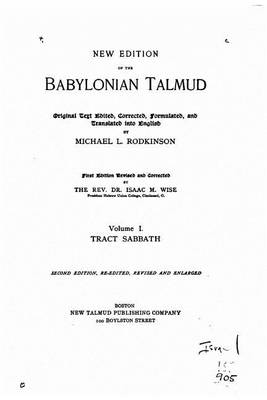 Book cover for New Edition of the Babylonian Talmud - Vol. I