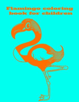 Book cover for Flamingo coloring book for children