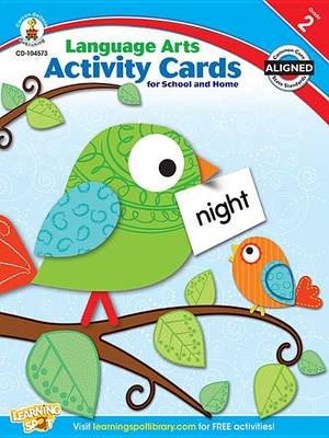 Book cover for Language Arts Activity Cards for School and Home, Grade 2