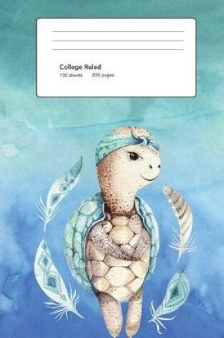 Cover of Turtle Composition Book College Ruled