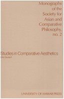 Book cover for Studies in Comparative Aesthetics