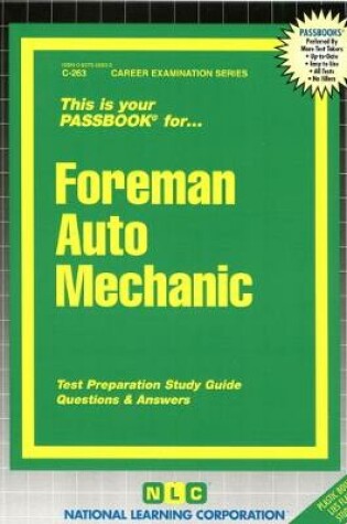 Cover of Foreman Auto Mechanic