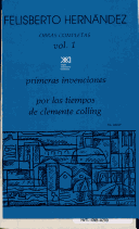 Book cover for Primeras Invenciones - Obras Completas Vol 1