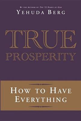 Book cover for True Prosperity
