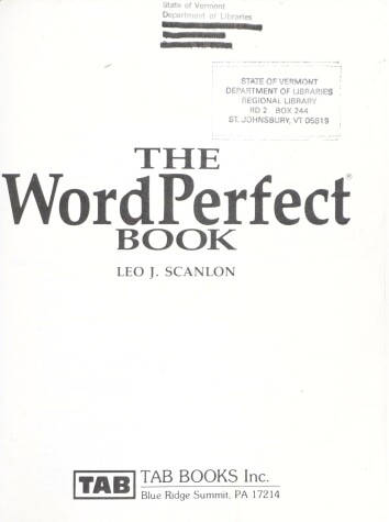 Book cover for The WordPerfect Book