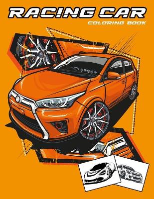 Book cover for Racing Car Coloring Book