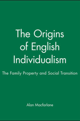 Cover of The Origins of English Individualism