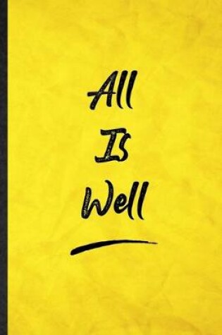 Cover of All Is Well