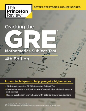 Cover of Cracking the GRE Mathematics Subject Test, 4th Edition