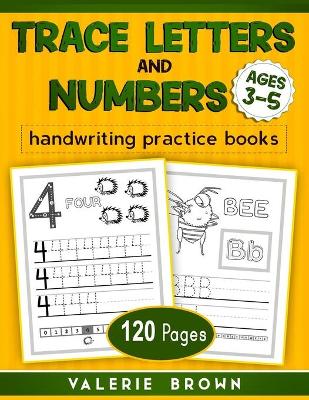 Book cover for Trace Letters and Numbers Ages 3-5