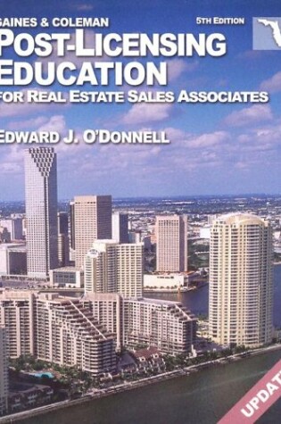 Cover of Florida Post-Licensing Education for Real Estate Salespersons