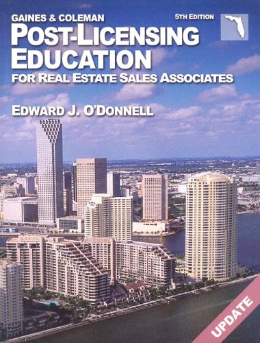 Book cover for Florida Post-Licensing Education for Real Estate Salespersons