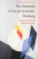 Book cover for Elements Social Sci Thinking
