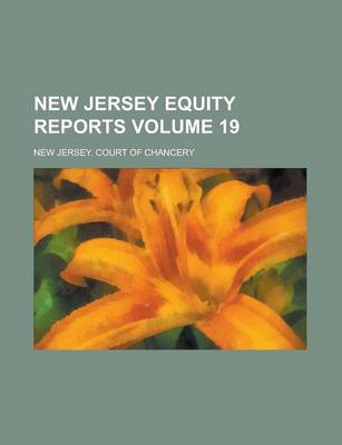 Book cover for New Jersey Equity Reports Volume 19