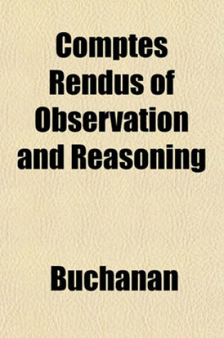 Cover of Comptes Rendus of Observation and Reasoning