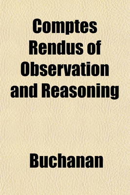 Book cover for Comptes Rendus of Observation and Reasoning